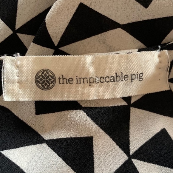 The Impeccable Pig Three-Quarter Sleeve Top-Size S - Picture 2 of 8